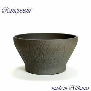  plant pot stylish cheap ceramics size 31cm natural rock .10 number old manner . interior outdoors gray color 