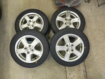 2023年新品　155/65R14グッドイヤーGOOD YEAR　アイスナビ7 ICE NAVI　スタッドレスタイヤ　アルミホイール4本セット　14×4.5J +45_画像1