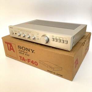 ★希少箱付★ 【SONY*ソニー*プリメインアンプ*TA-F40*パルス電源*Hi-fTトランジスタ*ヒートパイプ*1979年頃*通電確認済み*動作確認済み】