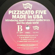 【中古LPレコード】ピチカート・ファイヴ:PIZZICATO FIVE MADE in USA【ole-099-1】＊アメリカ盤＊メッセージ入りチラシ_画像4