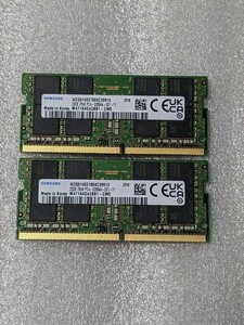 送料無料 ノート用 メモリー　エラー無　合計 64GB　32GB　2枚セット　PC4 - 25600　DDR4 - 3200 その２