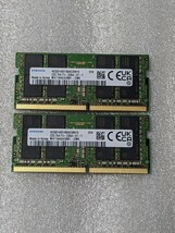 送料無料 ノート用 メモリー　エラー無　合計 64GB　32GB　2枚セット　PC4 - 25600　DDR4 - 3200 その２_画像1