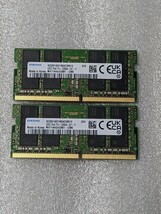送料無料 ノート用 メモリー　エラー無　合計 64GB　32GB　2枚セット　PC4 - 25600　DDR4 - 3200 その３_画像1