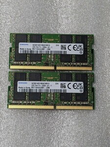 送料無料 ノート用 メモリー　エラー無　合計 64GB　32GB　2枚セット　PC4 - 25600　DDR4 - 3200 その３