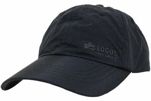 LOGOS ロゴス キャップ キャンプ ナイロン 年間使用可能 サイズ調節可能★ブラック★新品