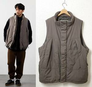 【21AW メンズ L】FREAK'S STORE フリークスストア PRIMALOFT VEST 中綿ベスト ブラウン 茶 プリマロフト ミリタリー