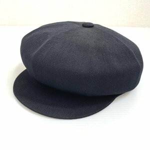 KANGOL カンゴール メッシュ キャスケット ブラック 黒 ワンポイント ワッペン ロゴ 帽子