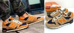 【25.5cm】new balance × Levi's M1300LV 35周年 オレンジ スニーカー デニム コラボ ニューバランス リーバイス 35th