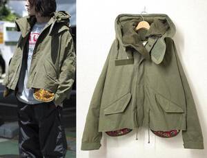 【未使用品】READYMADE レディメイド 再構築 CUT FISHTAIL PARKA リメイク フィッシュテイル パーカー ライナー付き 2 カーキ ジャケット