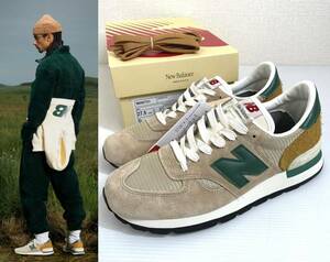 27.5cm 新品 / ニューバランス M990TG1 ベージュ スニーカー スエード USA製 アメリカ製 米国製 new balance