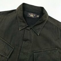 美品 国内正規品 / RRL 加工 ジャングルファティーグジャケット L ブラック 黒 ミリタリージャケット ダブルアールエル ラルフローレン_画像3