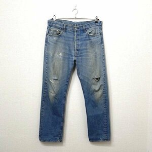 80s USA made Vintage / Levi's Levi's 501 cell bichi Denim pants L34 indigo jeans Vintage 524 red ear 