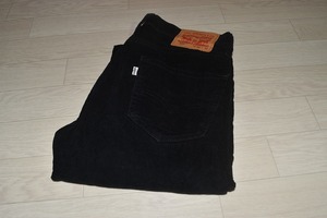 LEVI'S 505　W29　レギュラー ストレッチ コーデュロイパンツ　ブラック