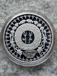 オーストラリア　2000年 シドニーオリンピック記念/夢みる祭り　5ドル（1オンス）プルーフ銀貨/コインカプセル付