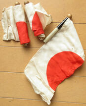 旧日本軍 戦前 日章旗 小型折り畳み式_画像3