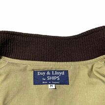 英国製 HARRIS TWEED × SHIPS ヘリンボーン × チェック スタンドカラー ジップ ツイード ジャケット ブルゾン M ハリスツイード シップス_画像6