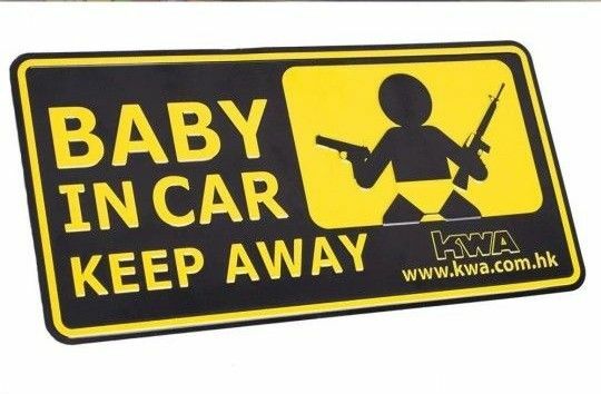 新品 KWA DECO CAR PLATE BABY IN CAR アルミプレート デコカープレート ベイビーインカー 