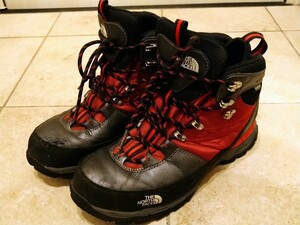 THE NORTH FACE ザ・ノース・フェイス トレッキングシューズ 赤 黒 系 ゴアテックス ビブラムソール 27.5㎝ US9.5　　　 GORE-TEX vibram 