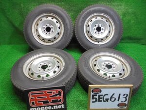 5EG613BD4 ) 送料無料 2021年製 165/80R14 91/90N LT アイスガードiG91 スタッドレスタイヤ+14インチスチールホイール4本セット ADバン