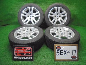 5EX417AC12) 送料無料 2021年製 205/55R16 KENDA KR36 ICETEC NEO スタッドレスタイヤ+16インチアルミホイール4本セット　プジョー 308