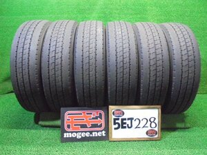 5EJ228AA4) 送料無料 2021年製 205/70R17.5 115/113N LT ブリヂストン DURAVIS R207 15インチ夏タイヤ6本セット　トラック