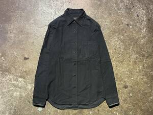 Y's for men ワイズフォーメン コットン レザー切替 ウエスタン 長袖シャツ 2 Yohji Yamamoto ヨウジヤマモト MB-B02-015