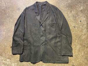 Yohji Yamamoto POUR HOMME 98SS linen 3buttons jacket ヨウジヤマモト プールオム 1998年リネン3Bジャケット HJ-J02-313