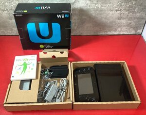 1円～　Nintendo　Wii U　ファミリー プレミアムセット　Wii Fit用 バランスボード欠品　現状品　(通電可)