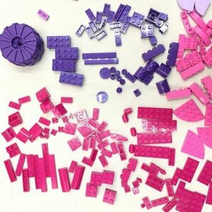 Y-42 レゴバラパーツ 美品 ピンク・パープル系パーツ まとめてセットの画像2
