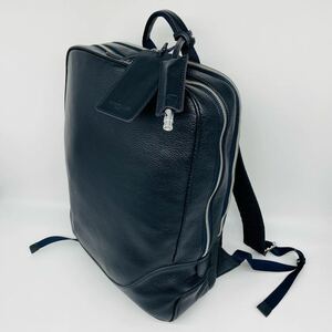 1円~[現行品 極美品] PELLE MORBIDA ペッレモルビダ Maiden Voyage メンズ ビジネスバッグ リュックサック オールレザー 本革 A4/PC可 濃紺