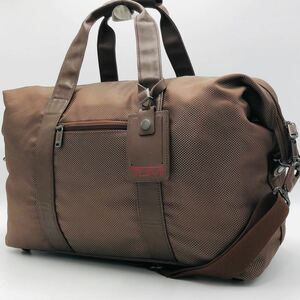 1円~[未使用品] TUMI トゥミ メンズ ビジネスバッグ 2way ボストンバッグ ショルダーバッグ レザー A4/PC可 斜め掛け 通勤 旅行 ゴルフ 茶