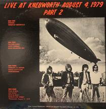 led zeppelin live at knebworth august 4.1979 part.2(2 LP)コレクターズレコード_画像2