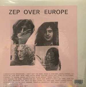 led zeppelin zep over europe(4LP)コレクターズレコード