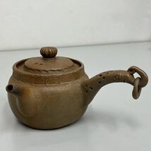 K04 立花龍昇 造 茶注 共箱 横手急須 煎茶道具_画像2