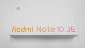 SIMフリー スマートフォン Xiaomi Redmi Note 10 JE XIG02 64GB グラファイトグレー 6.5インチ 5G 生体認証 シートソフトケース付 未使用品