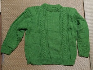【新品】手編みセーター　ハンドメイドセーター　メンズ冬用　M～Lサイズ　セーター