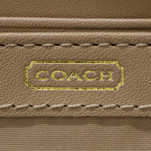 コーチ COACH マディソン ギャザード ジップアラウンド ウォレット ツイスト レザー 長財布 ベージュ 美品 中古 mau21019_画像8