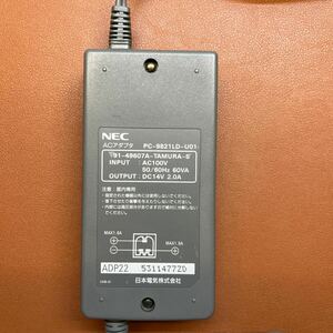 NEC 98 NOTE ACアダプター　PC-9821LD-U01 DC14V 2.0A ジャンク