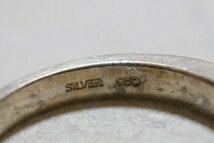 99 コムサデモード/COMME CA DU MODE シルバー リング 指輪 約19号 ヴィンテージ アクセサリー SILVER 950刻印 ビンテージ アンティーク_画像6