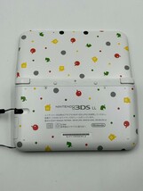 ☆NINTENDO 任天堂 Nintendo3DS LL とびだせどうぶつの森パック　ニンテンドー SPR-WB-JPN-C0 別途アダプター付き 動作確認済_画像2