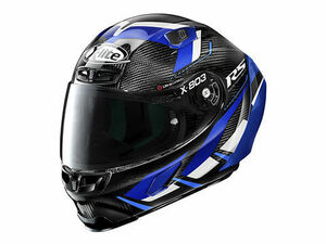 33012NOLAN X-lite X-803RS ULTRA CARBON MOTORMASTER ブルー/53　XLサイズ　B品