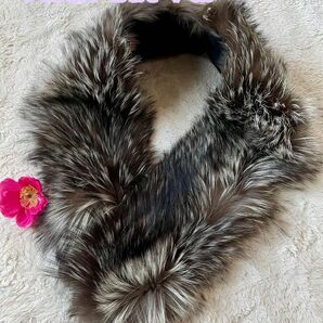 美品 Moon Bat Fur ファー グレー.ホワイトmixカラー