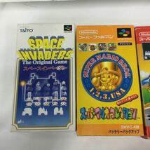 ※【Nintendo】 ファミコン本体 ソフト コントローラ スーパーマリオコレクション スペースインベーダー他 通電確認済 当時物 保管品 箱付_画像3