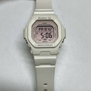 ◎【CASIO/カシオ】BabyG ベイビージー BG-5606 SHOCK RESIST 3286 レディース腕時計 動作品 ホワイト ピンク クォーツ腕時計