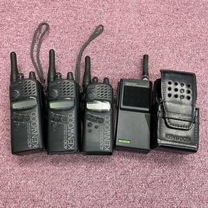 t【KENWOOD/ケンウッド】トランシーバー 4点まとめ BT-8 TH-K48 BT-2 TH-41 FMトランシーバー 430MHz 現状品 無線機 ハンディ 