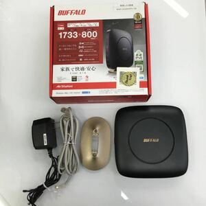 &【BUFFALO/バッファロー】Wi-Fiルーター WSR-2533DHP2-CB ブラック 軽量 家庭用 無線 LAN 付属品,箱,有 説明書無 通電確認済 現状品 美品