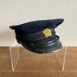 当時物　警察官　古い制帽　装備品　/ 制帽　帽子　制服　警察　昭和レトロ