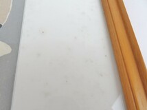 畦地梅太郎 『山男と雷鳥(冬)』 昭和50年代 木版画 額入り 32x26cm 額装 0107-065_画像9