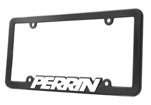 PERRIN ナンバープレート フレーム License Plate Frame アメリカのライセンスプレート専用サイズ ＜ホワイト＞ 正規品