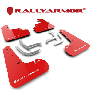 Rally Armor 2023- スバル インプレッサ GU6 GU7 GUD GUE マッドフラップ レッド/ホワイト 正規輸入品